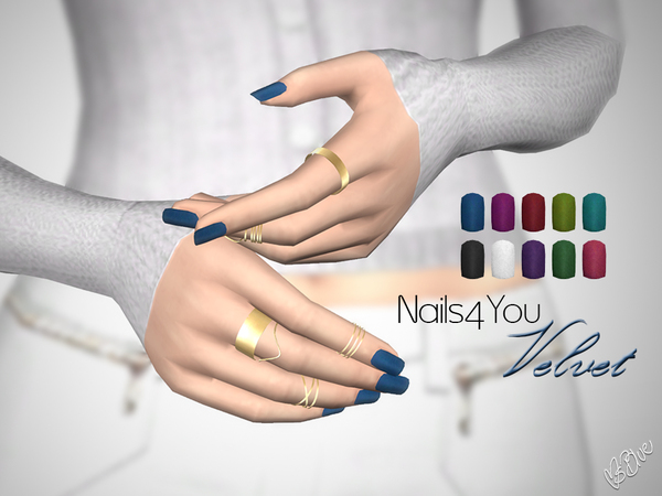 Sims 4 Nails4You Velvet by Ms Blue at TSR