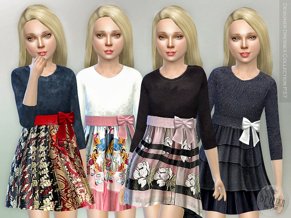 Sims 4 Designer Dresses Collection P37 by lillka at TSR