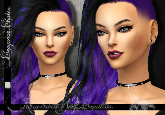 Sims 4 Croyance Choker by Blue8white at SimsWorkshop