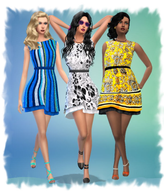 Sims 4 Garden AddOn dress by Chalipo at All 4 Sims