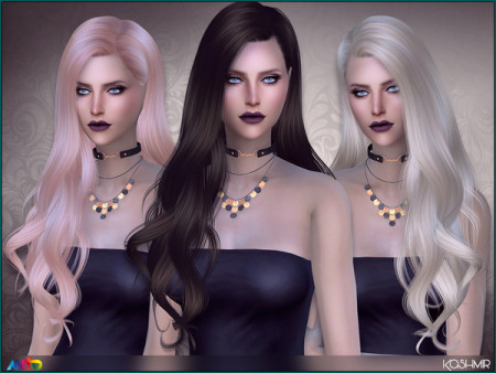 Kashmir long wavy hair by Anto at TSR » Sims 4 Updates