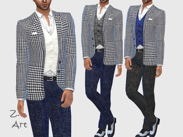 Sims 4 Dandy suit by Zuckerschnute20 at TSR