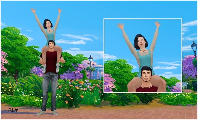 Sims 4 Sweet moments with you poses at Rethdis love