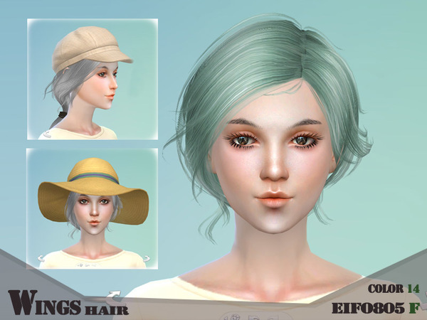 Sims 4 Hair F EIFO805 by WingsSims at TSR