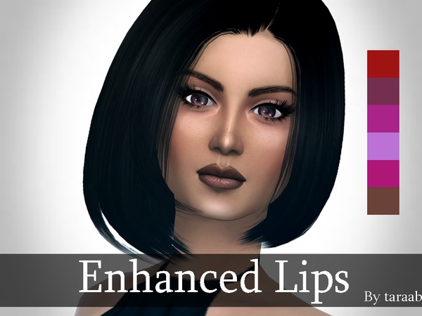 Sims 4 Enhanced Lips by taraab at TSR