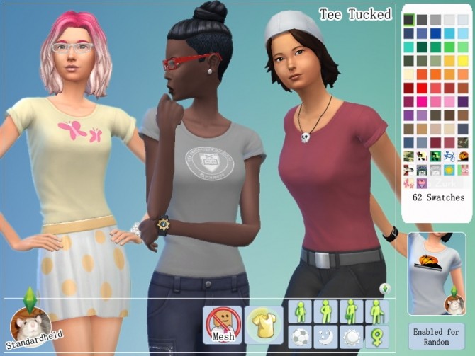 Sims 4 Tee Tucked by Standardheld at SimsWorkshop