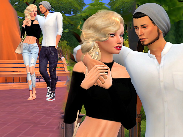 Sims 4 Couple Promenade poses by lenina 90 at Sims Fans