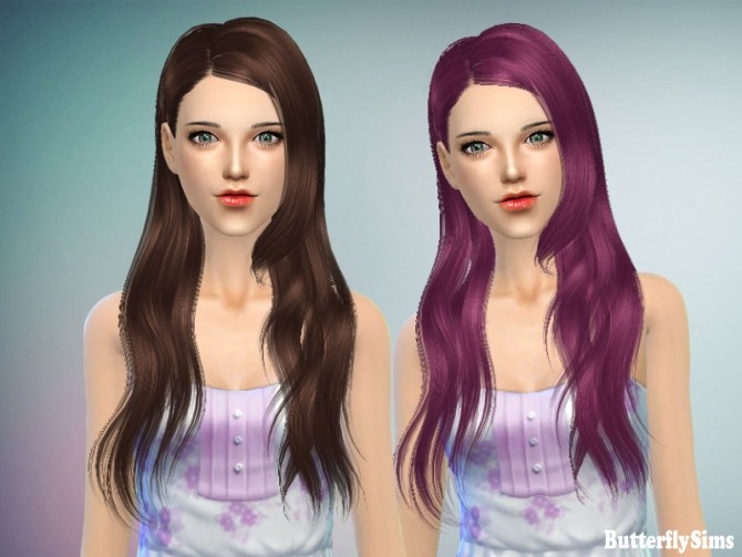Sims 4 B fly hair af 147 by Yoyo at Butterfly Sims