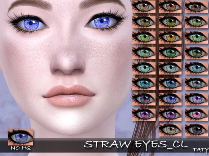 Sims 4 Straw Eyes CL by Taty86 at SimsWorkshop