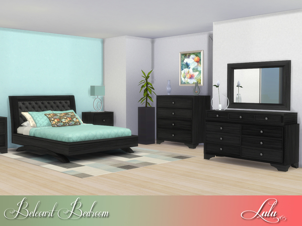 Sims 4 Belcourt Bedroom by Lulu265 at TSR