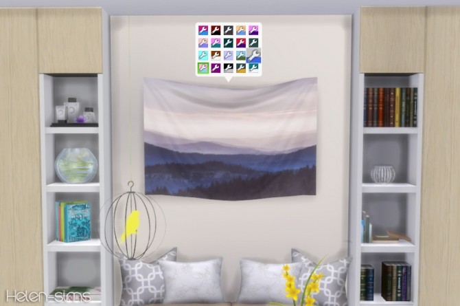 Sims 4 Wall Tapestry at Helen Sims