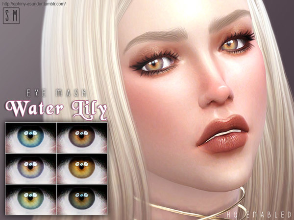 Sims 4 Water Lily Eye Mask by Screaming Mustard at TSR