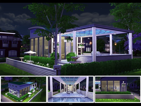 Sims 4 Eco Singleton house by mlpermalino at TSR