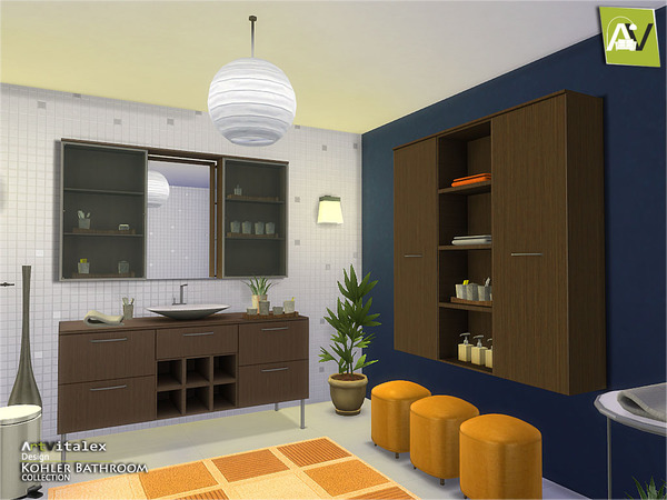 Sims 4 Kohler Bathroom by ArtVitalex at TSR