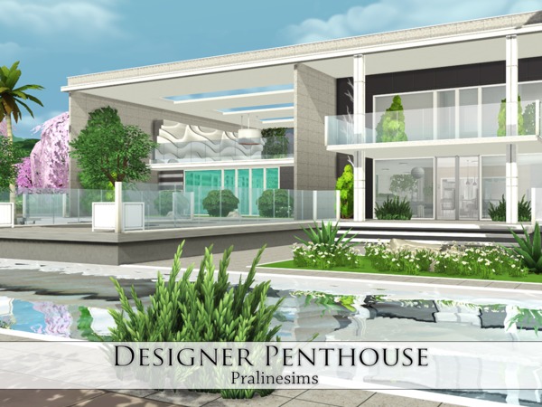 Sims 4 Designer Penthouse by Pralinesims at TSR