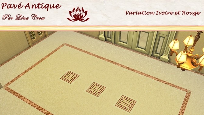 Sims 4 Ancient pavement by LénaCrow at Sims Artists