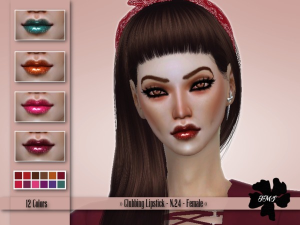 Sims 4 IMF Clubbing Lipstick N.24 by IzzieMcFire at TSR