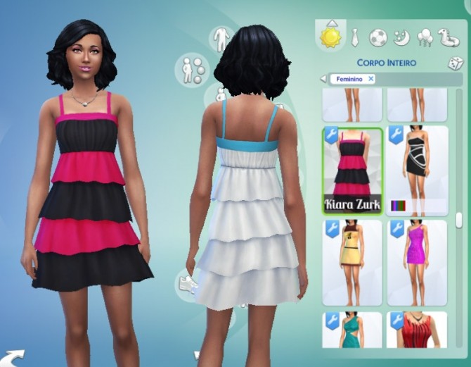 Sims 4 Layered Dress at My Stuff