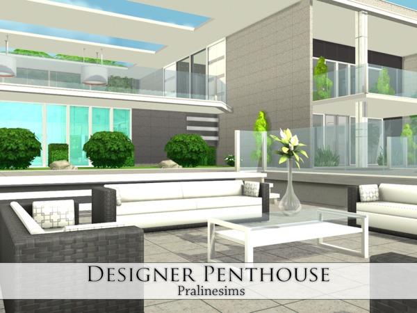 Sims 4 Designer Penthouse by Pralinesims at TSR