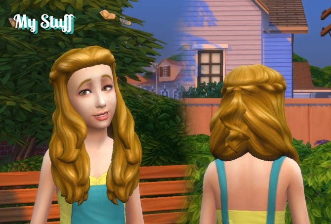 Sims 4 Enchanting Hair for Girls by Kiara Zurk at My Stuff