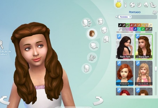 Sims 4 Enchanting Hair for Girls by Kiara Zurk at My Stuff