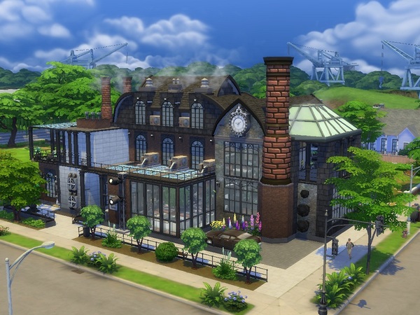 Sims 4 Old Brick Factory by Danuta720 at TSR