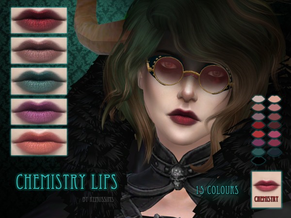 Sims 4 Chemistry Lipstick by RemusSirion at TSR
