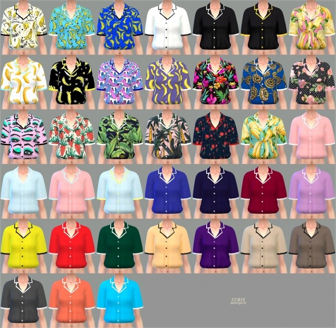 Sims 4 Pajamas Shirts at Marigold