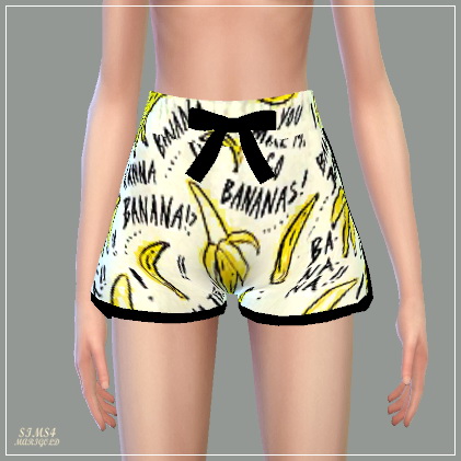 Sims 4 Ribbon Pajamas Shorts at Marigold