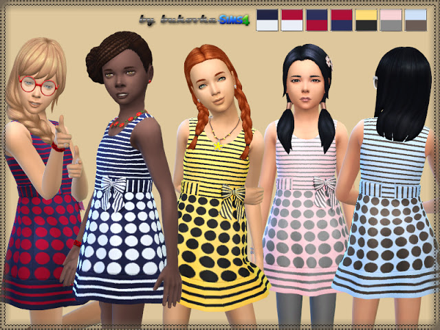 Sims 4 Dress Point and Strips at Bukovka