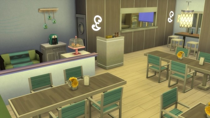 Sims 4 Le Jabberwocky Restaurant by Serenade at Mod The Sims