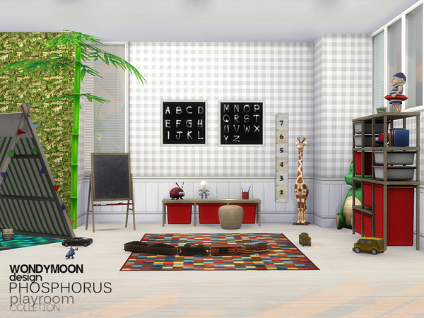 Sims 4 Phosphorus Playroom by wondymoon at TSR