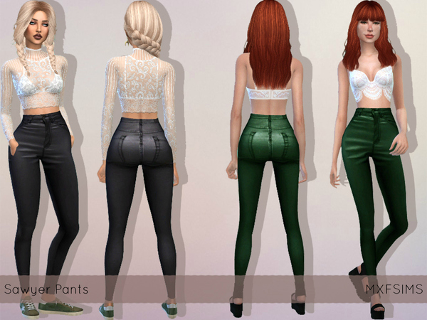 Sims 4 Sawyer Pants by mxfsims at TSR