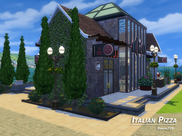 Sims 4 Italian Pizza restaurant by Danuta720 at TSR