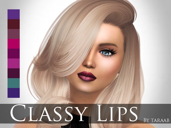 Sims 4 Classy Lips by taraab at TSR