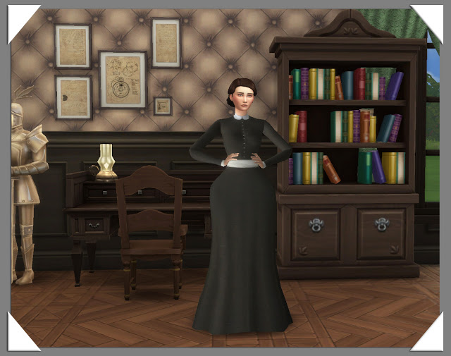 Sims 4 Sensible Victorian Dress by Anni K at Historical Sims Life