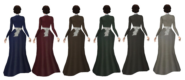 Sims 4 Sensible Victorian Dress by Anni K at Historical Sims Life
