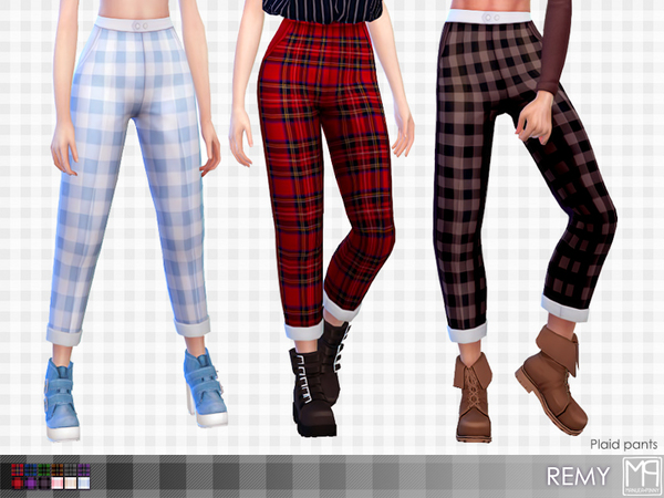 Sims 4 manueaPinny Remy pants by nueajaa at TSR