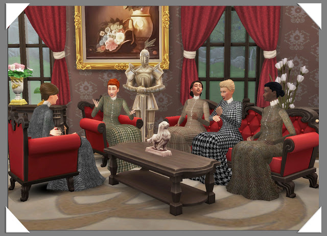 Victorian Tweed Dresses By Anni K At Historical Sims Life