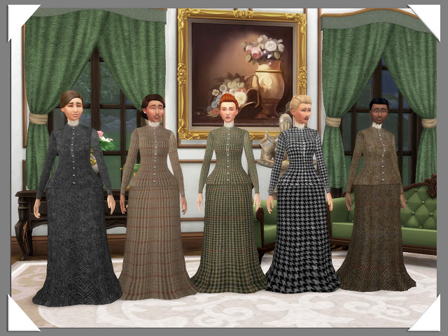 Edwardian Womens Nightwear at Historical Sims Life » Sims 