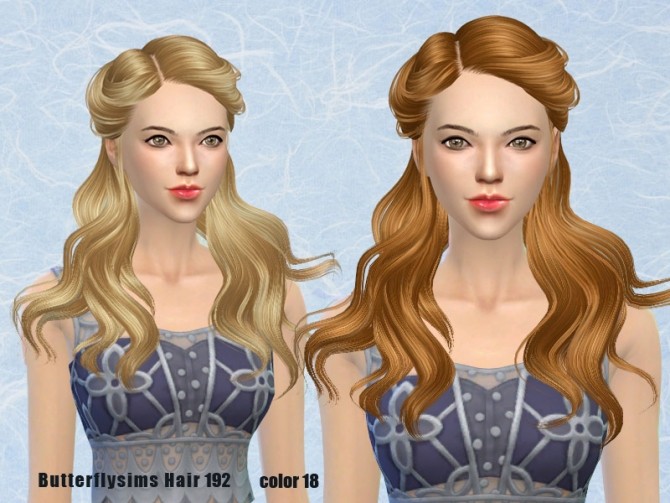 Sims 4 B fly hair 192 (Pay) by YOYO at Butterfly Sims