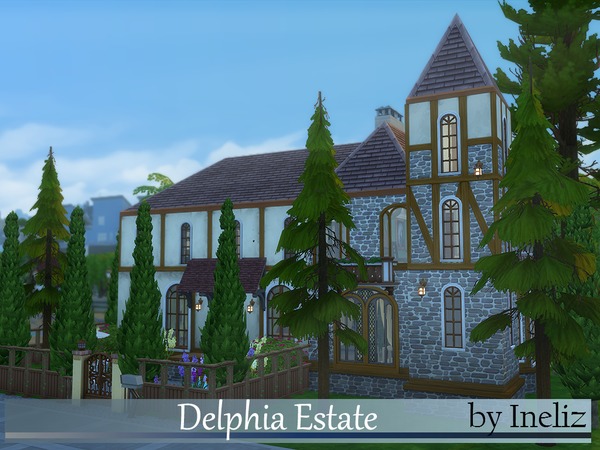 Sims 4 Delphia Estate by Ineliz at TSR