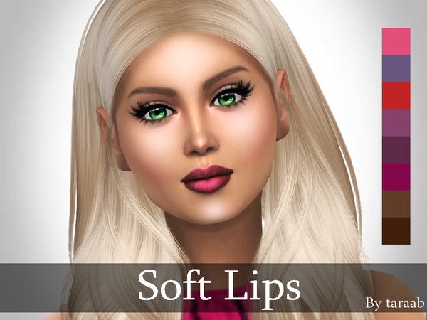 Sims 4 Soft Lips by taraab at TSR