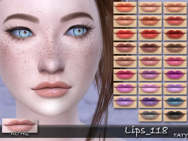 Sims 4 Lips 118 by tatygagg at TSR