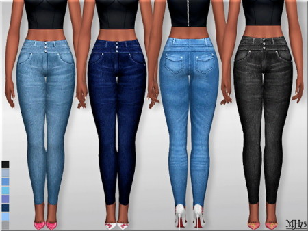 High Waist Skinny Jeans 2 by Margeh75 at Sims Addictions » Sims 4 Updates