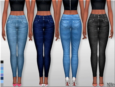 High Waist Skinny Jeans 2 By Margeh75 At Sims Addictions » Sims 4 Updates