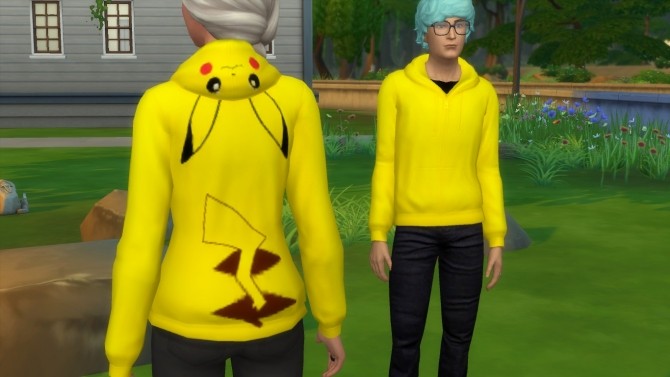 Sims 4 Pikachu Hoodie by mhmattman at Mod The Sims