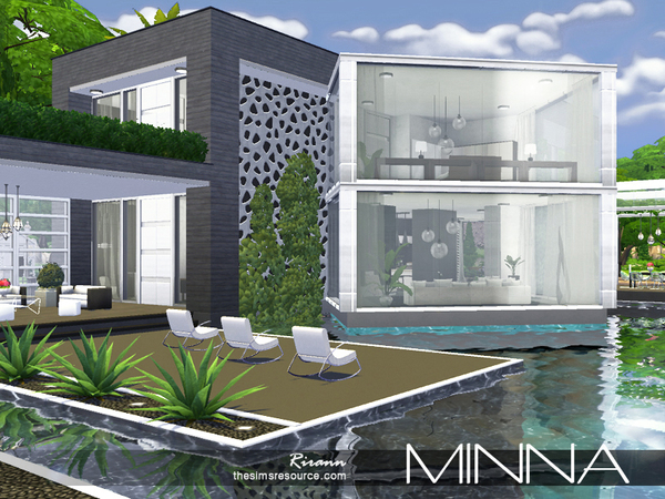 Sims 4 Minna house by Rirann at TSR
