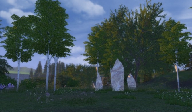 Sims 4 Birch trees two non default + one as default at Alf si