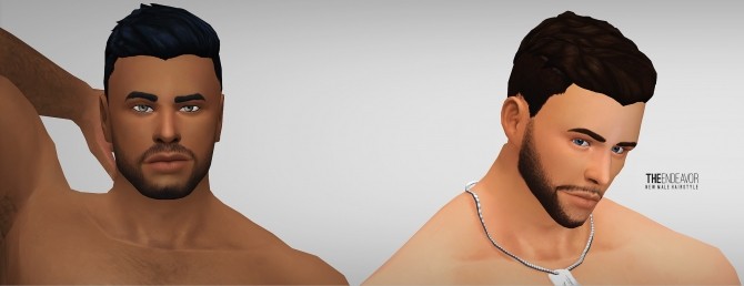 Sims 4 The Endeavor hair for males by ld Sims at SimsWorkshop